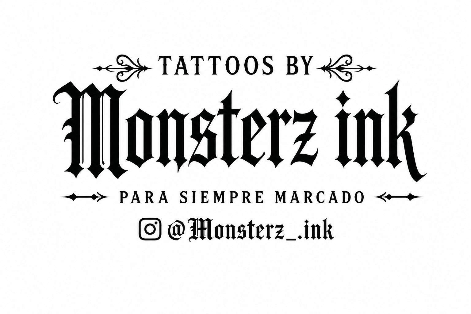 Monsterz Ink illustrated social logo